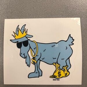 GOAT USA Blue Cash Money Goat Sticker